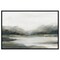 Americanflat Canvas Wall Art with Gold Foil - Grey, Black, White and Blue - Mountain Landscape Wall Art